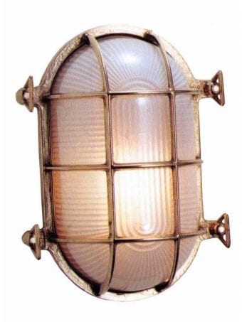 Lampada A Led In Ottone Applique
  Tartaruga Ovale