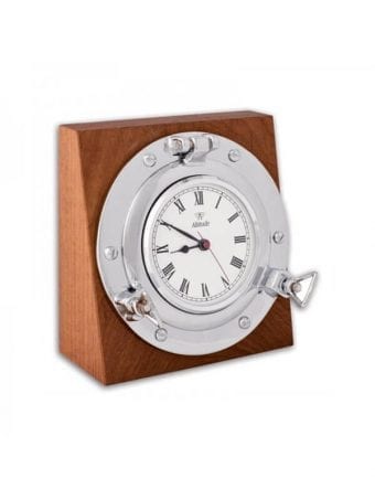 Oblo' Tondo Con Orologio Su Base Quadra