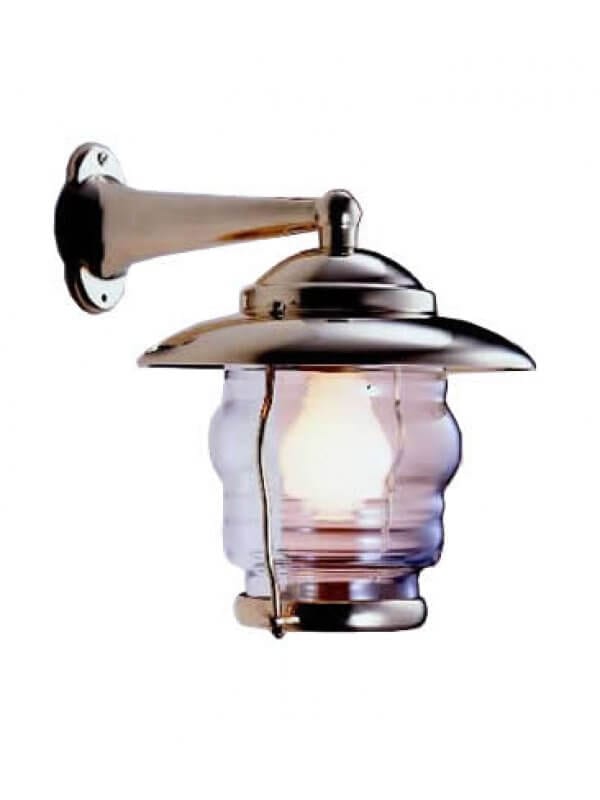 Lampada In Ottone Applique Con Braccio