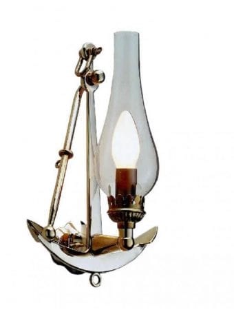 Lampada Applique Con Ancora In Ottone