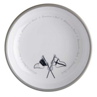 Piatto Melamina Fondo Antiscivolo,
  Collezione Welcome On Board