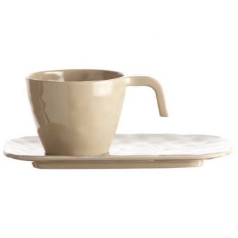 Set Caffè Melamina, Collezione Harmony -
Sand