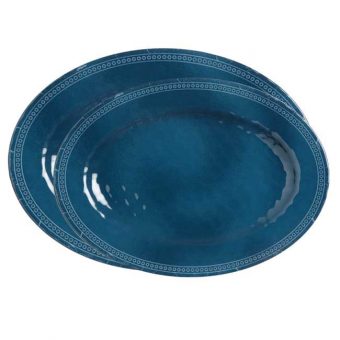 Piatti Melamina Portata Ovali, Collezione
  Harmony - Lagoon