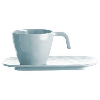 Set Caffè Melamina, Collezione Harmony -  Silver