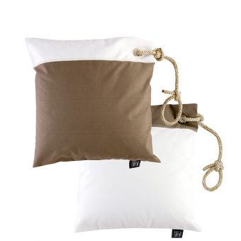 Cuscino Antivento + Imbottitura
  Waterproof – Marrone, 2 Pc