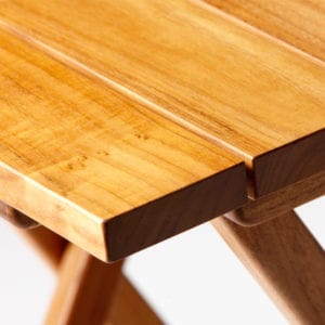 Tavolo Quadrato Di Teak Pieghevole,
60X60Cm - immagine 3