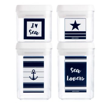 Set Barattoli Da Cucina, Collezione Sea
  Lovers