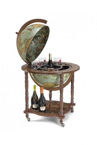 Ampio Mappamondo Bar Con Vano Interno Per  Bottiglie "Dedalo"- Laguna