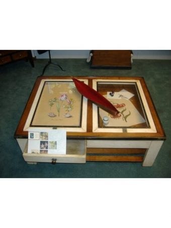 Tavolino Legno E Vetro