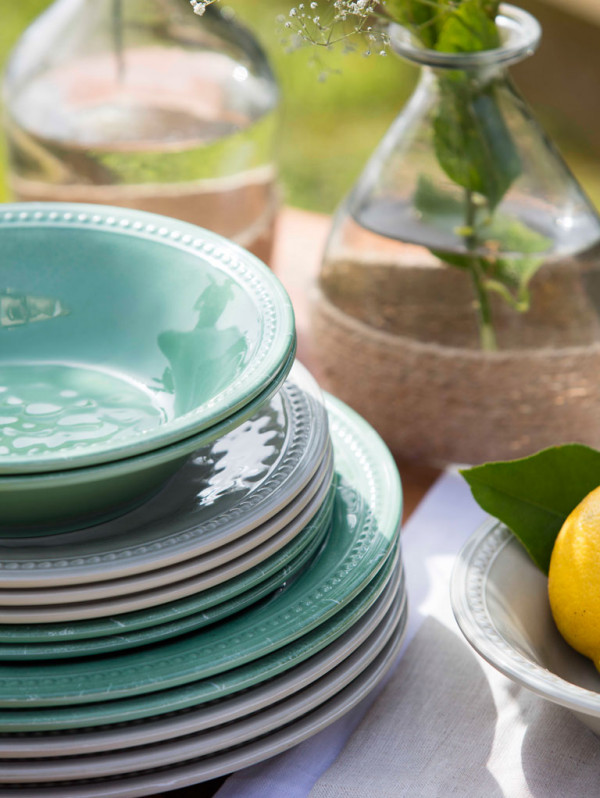 Piatto Melamina Dessert, Collezione Harmony - Mint - immagine 4