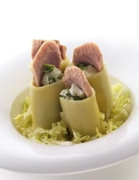 insalata paccheri spinaci tonno bufala