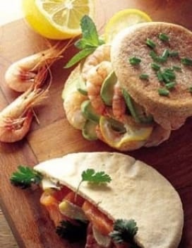 sandwiches e salmone