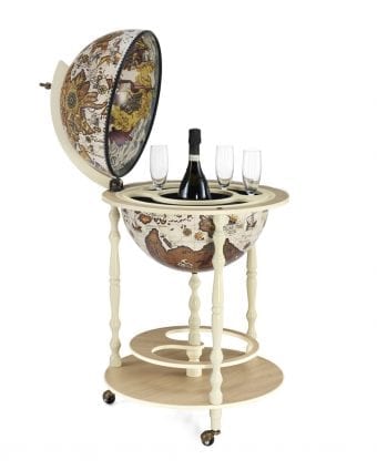 Mappamondo Bar Da Terra Avorio  "Tucano"