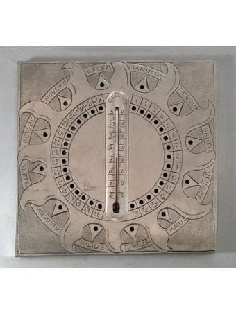 Termometro Da Muro In Peltro