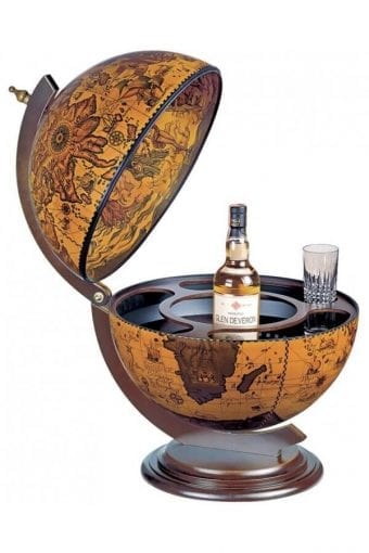 Sfera 42 - Mappamondo Bar Da Tavolo  “Sfera 42” – Ebony