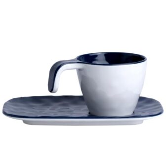set caffè in melamina summer-blue, 6 pc