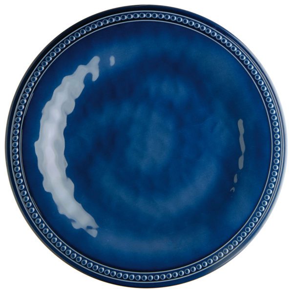 Piatto melamina piano harmony-blue,6 pc