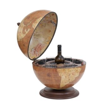 Mappamondo Bar Da Tavolo “Giove Rust”